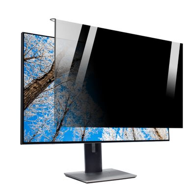 CUNIO Hanging Privacy Screen Filter for Widescreen Computer Monitors, Anti-Blue Light Acrylic Panel Protect The Eyes for Hp/Dell/Sony/Samsung / 32in 730x440mm