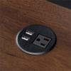 UrbanPro Office Plastic and Rubber Wire Power Grommet in Black view 3