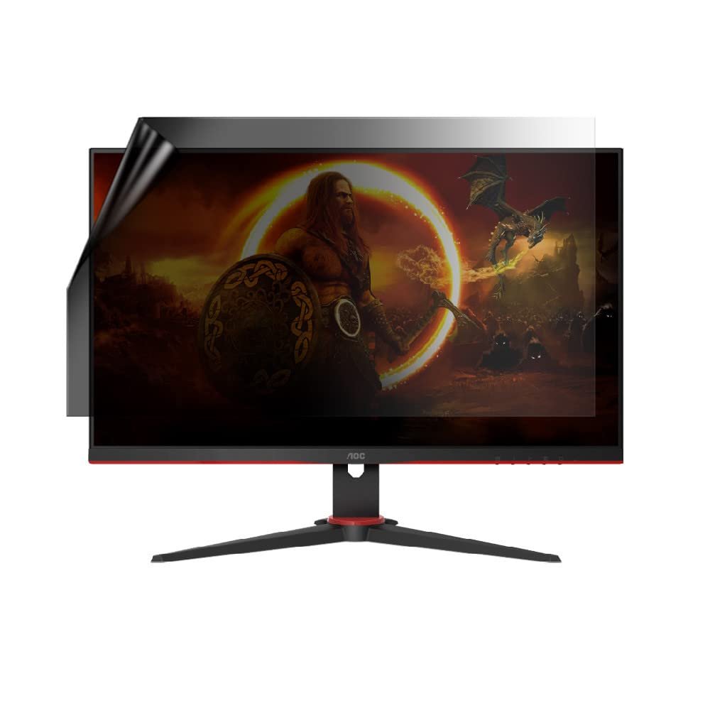 celicious Privacy Lite 2-Way Anti-Glare Anti-Spy Filter Screen Protector Film Compatible with AOC Monitor 24 24G2ZE
