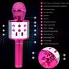 JUGTL Wireless Bluetooth Microphone Mobile Phone K Song Treasure Microphone Speaker Integrated Home Wireless Capacitor Microphone (Pink) view 3