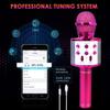 JUGTL Wireless Bluetooth Microphone Mobile Phone K Song Treasure Microphone Speaker Integrated Home Wireless Capacitor Microphone (Pink) view 4