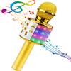 JUGTL Wireless Bluetooth Microphone Mobile Phone K Song Treasure Microphone Speaker Integrated Home Wireless Capacitor Microphone (Gold) view 1