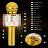 JUGTL Wireless Bluetooth Microphone Mobile Phone K Song Treasure Microphone Speaker Integrated Home Wireless Capacitor Microphone (Gold) view 2