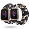 2 Packs Compatible with Garmin VenuVivoactive 3Venu SqGalaxy Active 4 40mm 44mmForerunner 245645 Bands for Women Girl, Scrunchies Soft Pattern Wristband Bracelet Elastic Straps for 20MM Watch view 1
