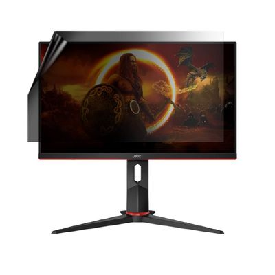 celicious Privacy Lite 2-Way Anti-Glare Anti-Spy Filter Screen Protector Film Compatible with AOC Monitor 24 24G2ZU