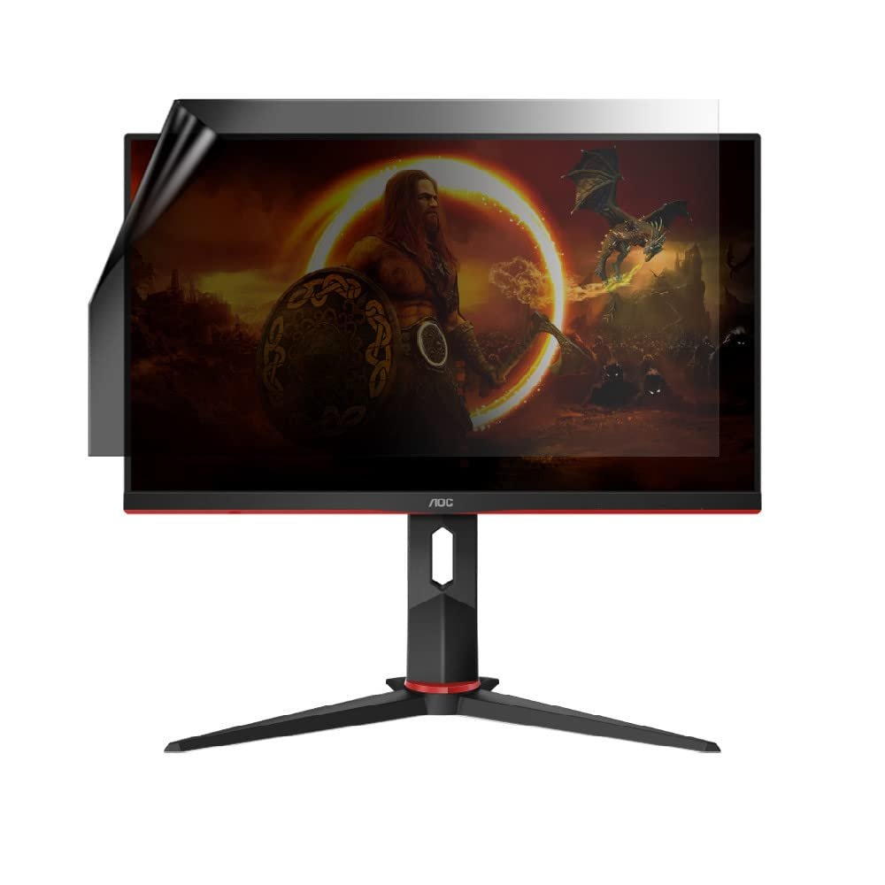 celicious Privacy Lite 2-Way Anti-Glare Anti-Spy Filter Screen Protector Film Compatible with AOC Monitor 24 24G2ZU