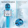 JUGTL Wireless Bluetooth Microphone Mobile Phone K Song Treasure Microphone Speaker Integrated Home Wireless Capacitor Microphone (Blue) view 3