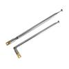 X-SHIYUN 1 Pair AM FM Radio Universal Antenna, 51cm/2inch Length, 6 Section Telescopic Stainless Steel Replacement Antenna Aerial for Radio TV. view 1