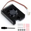 Dedicated All-in-One 3007 Cooling Fan for Raspberry Pi Compute Module 4 CM4,Speed Adjustable 800010% RPM, with Thermal Tapes view 1