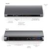 Satechi 11 in 1 Thunderbolt 4 USB C Docking Station, 100W Charging, Dual 4K/60Hz displays, 3 Thunderbolt Ports, 3 USB-A 3.2 Ports, USB-A 2.0 Port, SD Card Reader for MacBook Air/Pro M5/M4, Mac/Windows view 2