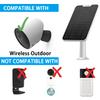4W Solar Panel Charging Compatible with SimpliSafe Outdoor Security Camera only, with 13.1ft Waterproof Charging Micro-USB Head Cable, IP65 Weatherproof,Includes Secure Wall Mount(White) view 3