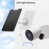 4W Solar Panel Charging Compatible with SimpliSafe Outdoor Security Camera only, with 13.1ft Waterproof Charging Micro-USB Head Cable, IP65 Weatherproof,Includes Secure Wall Mount(White) view 4