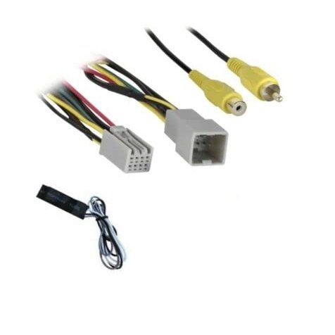ASC Audio Adapter: Wire Harness to Retain OEM Backup Camera for Mitsubishi Lancer, Outlander, Outlander Sport (2014-2017)