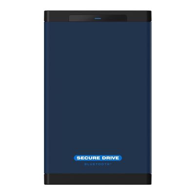 SecureData SecureDrive BT 1TB Hardware Encrypted USB 3.0 Ext Drive FIPS 140-2 Level 3 Unlock via Phone app TAA Compliant, CJIS, HIPAA, CMMC, GDPR Compliant, Works with Mac and Win Free AV