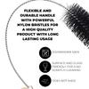 Flexible Drain Cleaning Brush (72" Long) for Drains, Bottles, Bathroom Sink, Bathtub, Shower, and Kitchen Sink, Heavy-Duty Double Ended Nylon with Elastic Hose, Bathroom Essentials, Black view 3