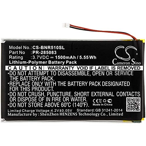 DRAWBELL Replacement Battery for Kobo Glo H Aura H2O, Pocketbook 631 Touch HD, Barnes & Noble Nook Glowlight Plus 2015 BNRV510, Compatible with Pocketbook PR-285083 and Barnes & Noble PR-285083