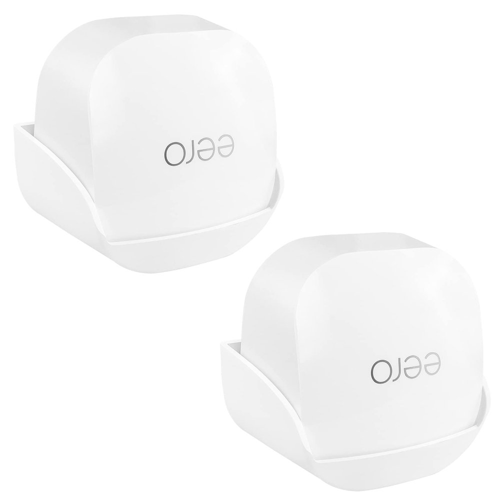 Screwless Wall Mount for Eero 6+ Tri-Band Mesh Wi-Fi Holder, No Tools Required, Easy to Install, No Drilling, Strong VHB Adhesive Mount (2)