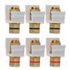 Besmelody Speaker Post Snap-in Banana Keystone Jack - White, 6pcs view 1