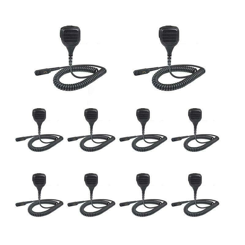 Amasu 10Pcs XPR3300e XPR3500e Remote Speaker Microphone Shoulder Mic Compatible with XPR3000 XPR3300 XPR3500 XPR 3300 (10Pcs)