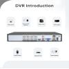 DVR for Security Camera, SANNCE 5MP 8CH CCTV DVR with 2TB Hard Drive, H.264+ Hybrid 5-in-1 Surveillance Recorder for 8CH Analog and 2CH IP Cameras, Remote Access, Motion Detection, 7/24 Recording view 2