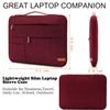 KINGSLONG 13.3 inch Laptop Sleeve Bag, Slim Shockproof Handbag, Computer Carrying Case Cover Compatible with MacBook Air/Pro,Acer Asus Dell HP Red view 3