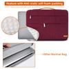 KINGSLONG 13.3 inch Laptop Sleeve Bag, Slim Shockproof Handbag, Computer Carrying Case Cover Compatible with MacBook Air/Pro,Acer Asus Dell HP Red view 4