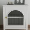 Bedroom Nightstands Oak Nightstand with 2 Storage, Bedside Tables Pull the Glass Cabinet Door Simple Style Bedside Storage Cabinet for Bedroom Living Room, Free Installation Beside Table for Living Ro view 2