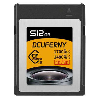 512G CFexpress Type B Memory Card,Up to1700MB/s Read1480MB/s,Write Raw 4K/8K Video Recording for Express Transfer& Large Storage For Nikon Z6/Z7/Z9/D6,Canon EOS1DX/EOS-R5,Panasonic S1/S1R,DJI Ronin 4D