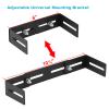 eoere 4 Sets Adjustable Universal Mounting Bracket for CB/Ham Radio Transceiver & Scanners, CB Radio Mount, Adjust from 6" to 10" in Width view 3