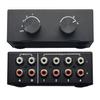 4-Port Bi-Directional RCA Audio Switcher, 4-Way Stereo L/R Sound Channel 2 in 4 Out or 4 in 2 Out, L/R Sound Channel Audio Switch Splitter RCA Stereo Switch Selector for DVD Stereo Speaker CD Player view 1