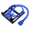 Hbaebdoo 2 USB 3.0 Front Panel Floppy Disk 20 Pin USB3.0 Hub Expansion Cable Plastic Bracket for PC Desktop view 1