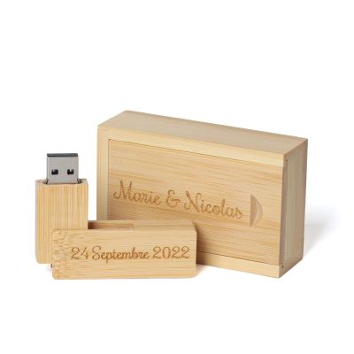Customized Gift Personalised Engraved USB 2.0 Flash Drive Memroy Stick, Personalised Gift Engraved Wooden USB Flash Drive for Wedding, Graduation, Birthday