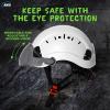 AOLAMEGS Construction Safety Hard Hat - ANSI Z89.1 Approved Safety Helmet with Visor & 50pcs Hard Hat Stickers Sliding Vented Hardhat for Men Women Adults Industrial Workwear Outdoor (Smoke Visor) view 3