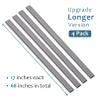 ZhiYo Wire Covers for 2 Cords, Wire Hider on Wall Mounted, 68in Cord Cover Kit, Cable Cover Paintable, Cable Concealer for Extension Cord, Ethernet Cable, Speaker Wire Hider, Grey W0.7in H0.4in view 3