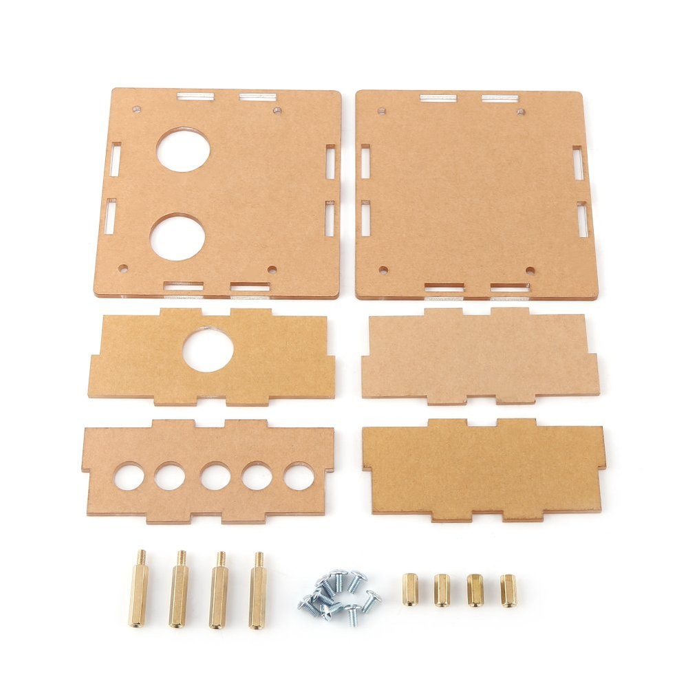 EVTSCAN Acrylic Case Shell Housing Protective Parts Kit Tube Preamp Case For 6J1 Valve Tube PreAmplifier Board