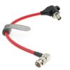 Uonecn HD SDI-Protector Cable SDI Cord Galvanic-Isolators BNC Male to Right Angle BNC Female for RED-Komodo Camera 20CM (Red/Right Angle) view 1