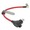 Uonecn HD SDI-Protector Cable SDI Cord Galvanic-Isolators BNC Male to Right Angle BNC Female for RED-Komodo Camera 20CM (Red/Right Angle) view 2