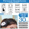 ZHIWHIS FM Portable Radio, Stereo Headsetwith LCD,Over Ear Foldable, Pocket Walkmen Conference Receiver, Small Wireless/Wired Headphones Operated by 2 AA Batteries for Walking/Running ZWS-308 view 2