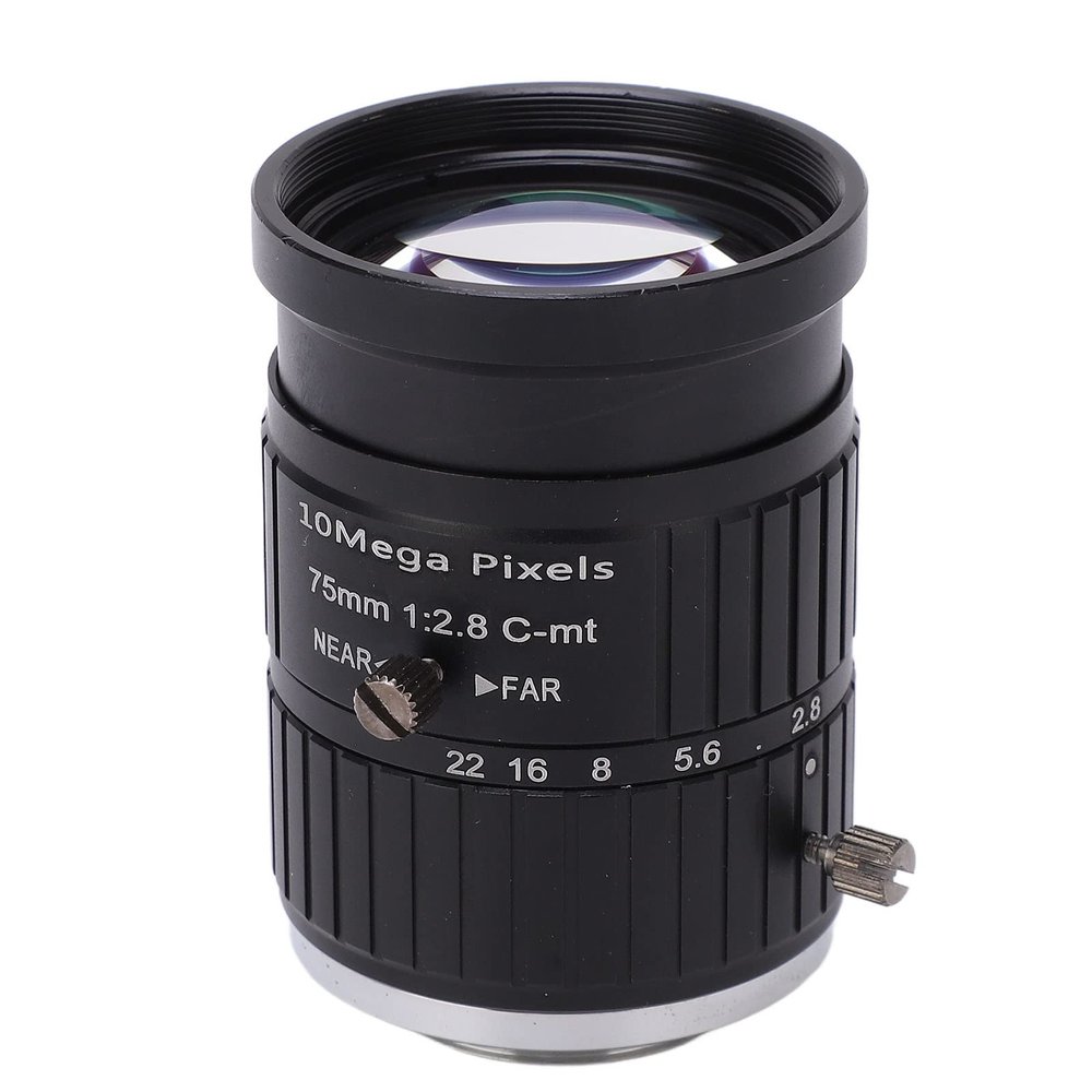 Sonew 10MP HD Network Camera Lens 75mm Focus Length Manual Aperture Industrial Lens C Mount