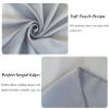 FUHSY Wedding Arch Draping Fabric Grey Sheer Drapes 2 Panels 20FT Chiffon Curtains for Backdrop Swag Curtain for Wedding Decor Chiffon Arch Drapes Ceiling Archway for Engagement Ceremony view 4