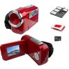 Acuvar 16MP Megapixel Compact Digital Camcorder with HD Video and Photos 16x Zoom with 2.4" Screen, 32GB Card, Memory Card Case, Card Reader and USB Cable (Red, Kit)