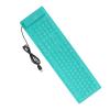 Acogedor Foldable Silicone Keyboard, 108 Keys USB Wired Portable Rollup, Waterproof Dustproof, Mute Typing, Plug and Play (Green) view 4