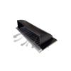 Prima Decorative Hardware Floor Vent Air Deflector/Diverter 4"x10"  Dome Design, Heavy Duty, Cast Aluminum Air Vent Deflectors - Rust Free, Powder Coated Finish Floor Vent Deflectors - Black view 1