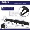 BISupply Cable Management Under Desk Wire Tray - 2pk Cord Organizer Desk Cable Management Cord Holder for Appliances view 2