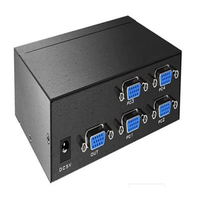 4-Channel Quad VGA Video Multi-Viewing Multiplexer with IR Remote