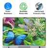11.6 12 Inch Laptop Skin Sticker Cover Premium Sticker Cover Art Decal Decorative (Included 2 Wrist Pad Skins) - Green Blue Butterfly view 2