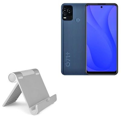 BoxWave Stand and Mount Compatible with BLU G71+ - VersaView Aluminum Stand, Portable, Multi Angle Viewing Sturdy