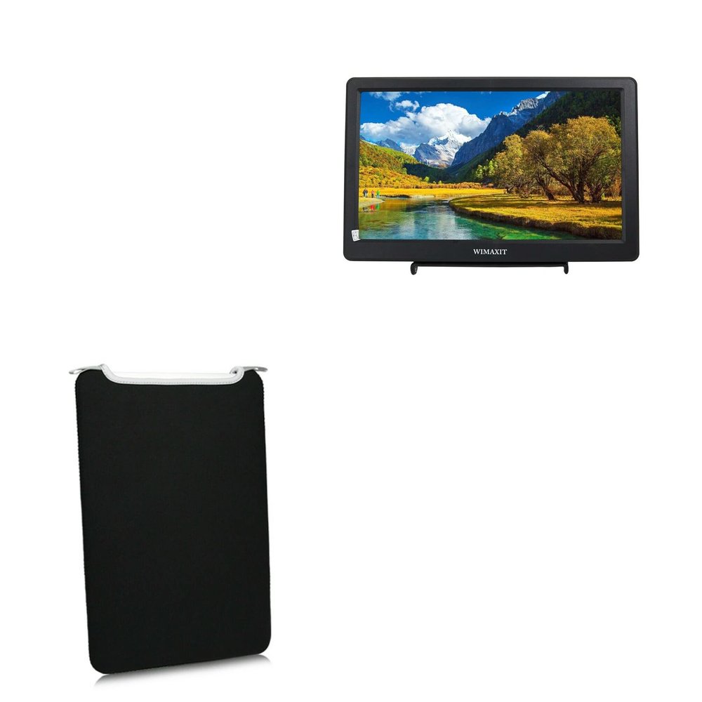 BoxWave Case Compatible with WIMAXIT M1020 - SlipSuit, Soft Slim Neoprene Pouch Protective Case Cover - Jet Black