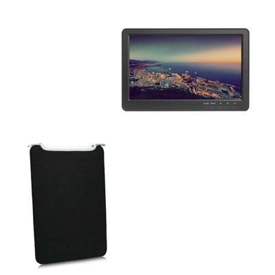 BoxWave Case Compatible with Avinair AV-FPV-10WAH - SlipSuit, Soft Slim Neoprene Pouch Protective Case Cover - Jet Black