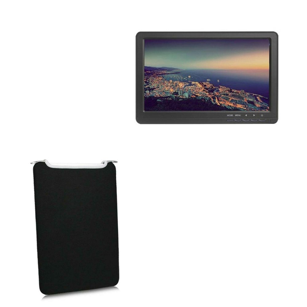 BoxWave Case Compatible with Avinair AV-FPV-10WAH - SlipSuit, Soft Slim Neoprene Pouch Protective Case Cover - Jet Black